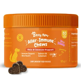 Meilleurs prix pour Zesty Paws Allergy & Immunity Chews saumon pour chien - 50 bouchées à mâcher