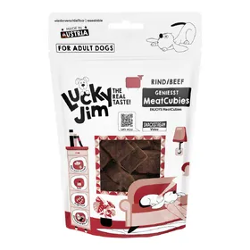 Comparer les prix de Lot économique : 3x70g de friandises pour chiens Lucky Jim MeatCubies au bœuf