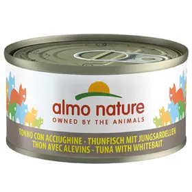 Comparer les prix de Almo Nature, poisson 6 x 70 g - thon, alevins de sardines