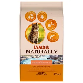 Meilleurs prix pour Adult saumon IAMS Cat Naturally - Croquettes pour Chat