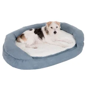 Meilleurs prix pour Panier ovale L100 l65 H22cm pour chien Memory gris - Panier pour Chien