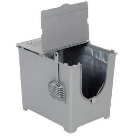 Comparer les prix de Maison de toilette Modkat Flip gris - pour chat