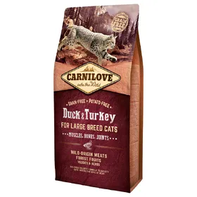 Comparer les prix de Large Breed Cats Muscles, Bones, Joints Carnilove canard, dinde Croquettes pour chat