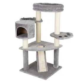 Comparer les prix de Tanière d'ours Arbre à chat - Gris clair