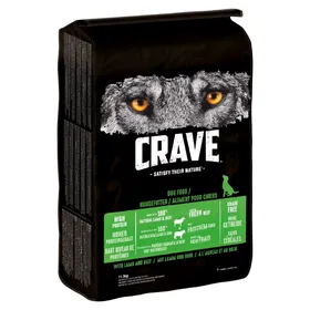 Comparer les prix de Crave Adult agneau, bœuf - Croquettes pour chien