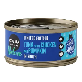 Meilleurs prix pour Cosma Nature Menu d'hiver thon, poulet, potiron 6 x 70 g pour chat - Cosma Nature Menu d'hiver thon, poulet, potiron (6 x 70 g)