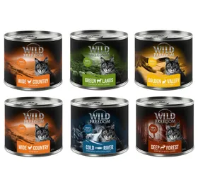 Meilleurs prix pour Adult : lot mixte Wild Freedom pour chat + 2 boîtes offertes !