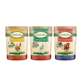 Meilleurs prix pour Lot Méditerrannéen bœuf, poulet, agneau  Lukullus - Nourriture pour chien