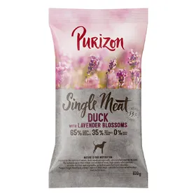 Comparer les prix de Purizon Single Meat Adult canard, pommes - sans céréales pour chien - 100 g - canard, fleurs de lavande