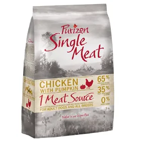 Comparer les prix de Purizon Single Meat Adult poulet, potiron sans céréales - Croquettes pour chien