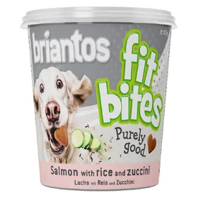 Meilleurs prix pour Briantos FitBites saumon, riz, courgettes (pot) - Friandises pour chien