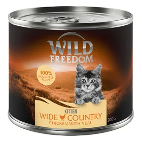 Comparer les prix de Kitten Wide Country veau, poulet Wild Freedom - Pâtée pour chaton