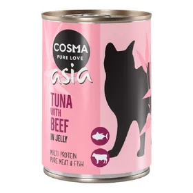 Meilleurs prix pour Cosma Thai/Asia en gelée thon, bœuf - Pâtée pour chat