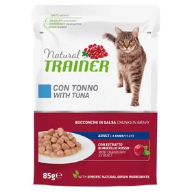 Meilleurs prix pour 24 x 85 g Natural Trainer Adult thon nourriture humide pour chats