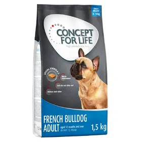 Comparer les prix de Concept for Life Bouledogue français Adult pour chien - 1,5 kg