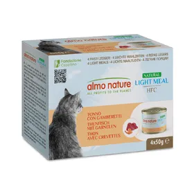 Meilleurs prix pour Natural Light thon, crevettes Almo Nature HFC - Pâtée pour chat