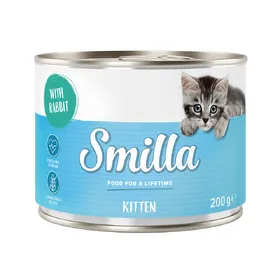 Comparer les prix de Smilla Kitten 6 x 200 g pour chaton - lapin