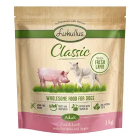 Meilleurs prix pour Lukullus Classic porc, agneau (sans céréales) pour chien - 1 kg