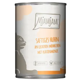 Comparer les prix de Paquet économique 24x400g MjAMjAM poulet juteux aux délicieuses carottes nourriture pour chat humide