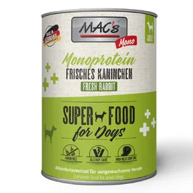 Comparer les prix de MAC's Mono Sensitive 6 x 800 g pour chien - lapin