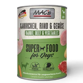 Meilleurs prix pour MAC's Adult 6 x 800 g pour chien - lapin, légumes