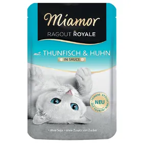 Comparer les prix de Miamor Ragoût Royal en sauce 22 x 100 g pour chat - thon, poulet