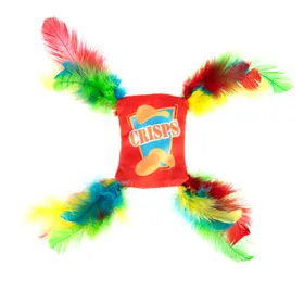 Comparer les prix de Jouet Crinkle Crisps à plumes pour chat  - 1 jouet