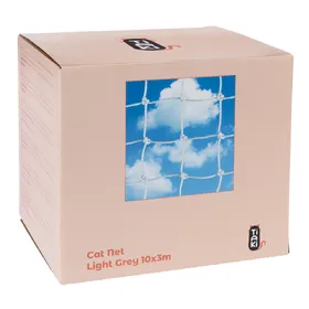 Comparer les prix de TIAKI Filet de protection avec renfort en fil d'acier, gris clair pour chat - 10 x 3 m