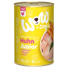 Comparer les prix de Boîtes Chien – Wow Junior Poulet – 400 gr