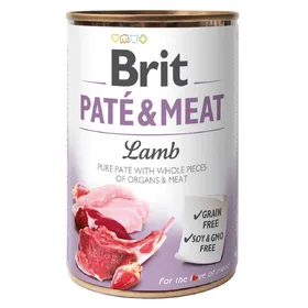Comparer les prix de 400g Paté & Meat agneau Brit nourriture humide pour chiens