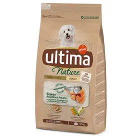 Comparer les prix de Lot Ultima pour chien x 2 - Nature Mini Adult, saumon (3 x 1,25 kg)