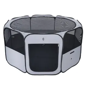 Meilleurs prix pour Enclos pliable TIAKI pour chiot et petits animaux - taille M : L 104 x l 104 x H 52 cm
