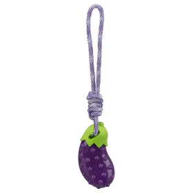 Meilleurs prix pour Jouet Trixie Aubergine sur corde pour chien  - environ L 34 cm
