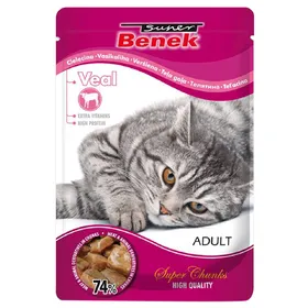 Meilleurs prix pour Lot Super Benek Super Chunks 48 x 100 g - veau en sauce