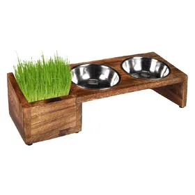 Meilleurs prix pour Gamelle Flamingo Lela avec bac d'herbe à chat - 2 x 375 mL