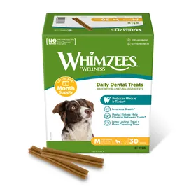 Comparer les prix de Whimzees boîte de stix mensuels taille m friandises pour chiens