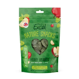 Meilleurs prix pour Burgess Excel Nature Snacks Cœurs aux herbes pour lapin et cochon d'Inde - 3 x 60 g