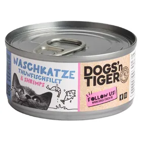 Comparer les prix de Lot Dogs’n Tiger Filet 24 x 70 g – filet de thon et crevettes