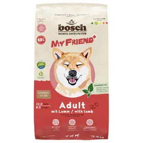 Comparer les prix de My Friend+ Adult agneau - lot % : 2 x 12 kg