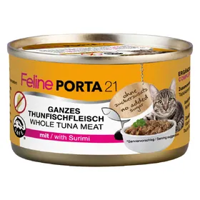 Comparer les prix de Feline Porta 21 6 x 90 g - thon, surimi