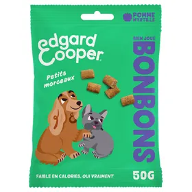 Meilleurs prix pour Friandises Edgard & Cooper Bonbons Petits morceaux pour chien - pomme (50 g)