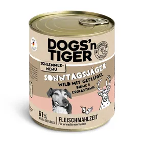 Comparer les prix de Lot Dogs’n Tiger Menu gourmet 12 x 800 g - gibier, volaille, poire, millet, châtaigne