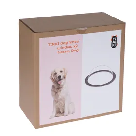 Comparer les prix de TIAKI Fenêtre de clôture "Gossip Dog" pour chien set de 2 pièces