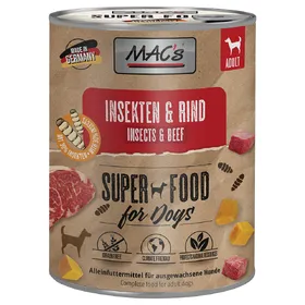 Comparer les prix de MAC's avec des insectes 6 x 750 g - insectes, bœuf