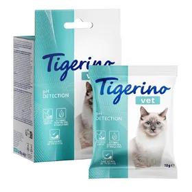 Meilleurs prix pour 4x 10g Tigerino VET - détermination de la valeur pH dans l'urine de chat Additif pour litière de chat
