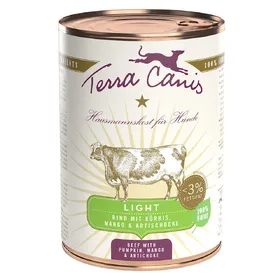 Meilleurs prix pour 6x400g Terra Canis Light bœuf à la courge, à la mangue et à l'artichaut nourriture humide pour chien