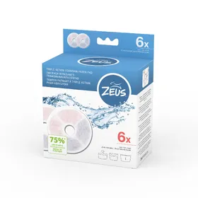 Meilleurs prix pour Fontaine à eau cascade de Zeus, accessoires en acier inoxydable : Filtre triple action sans cadre (6 pièces) pour chien