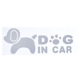Meilleurs prix pour TIAKI Autocollant de pare-chocs "Dog in Car" 20x7,5cm chien