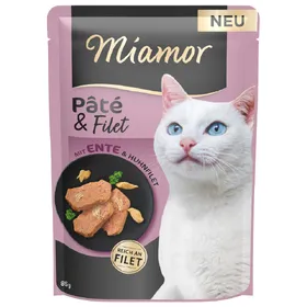 Meilleurs prix pour Lot économique : 30x85g Miamor Pâté & Filet de canard nourriture pour chats humide