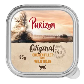 Comparer les prix de Purizon Original 6 x 85 g pour chat - filet de poulet, sanglier